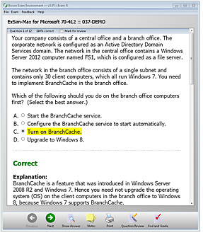 70-412 Practice Exam Simulations