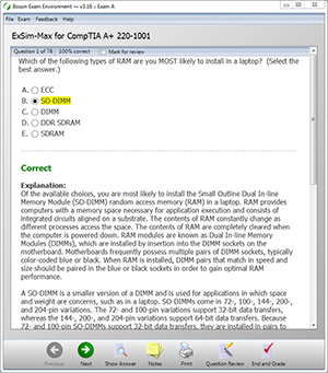 CompTIA A+ 220-1001 Exam Practice
