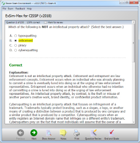 CISSP 2018 practice exam